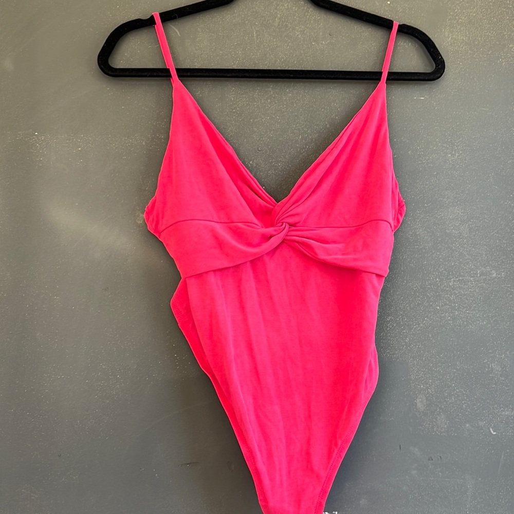 Hot pink bodysuit